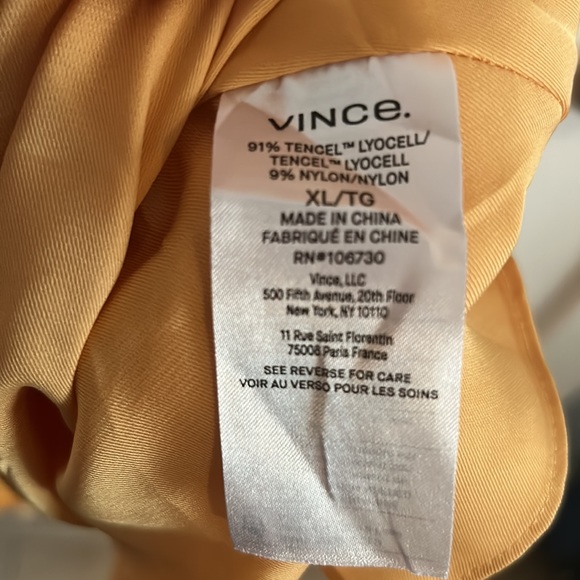 VINCE. Summer dress extra large peach/orange - Picture 12 of 15